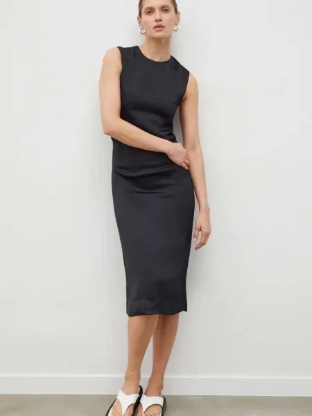 Сукня Lovechild midi облягаюча чорний