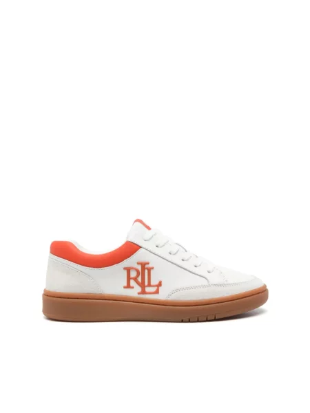 Sneakersy Ralph Lauren koronkowe białe