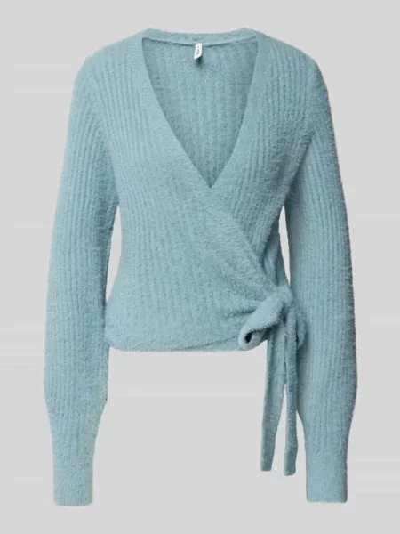 Kurtka z dzianiny o kroju regular fit z prążkowanym wzorem model ‘AMANDA’ Only