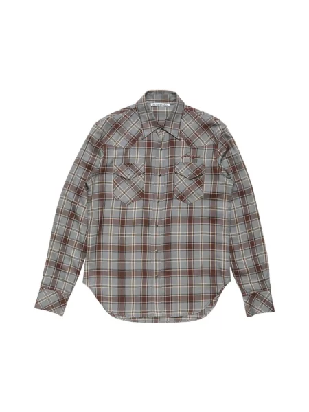 Koszula Acne Studios flanelowa szara
