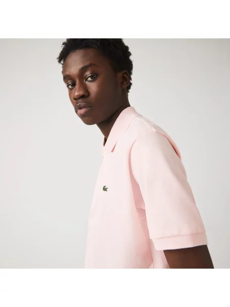 Поло Lacoste розовое