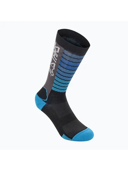 Alpinestars kerékpáros zokni Drop 22 fekete/aqua. Méret: EU fekete