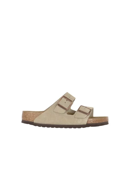 Birkenstock Klapki Arizona Bs Szary beżowe