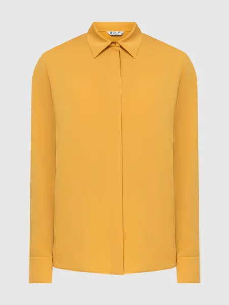 Шовкова сорочка Loro Piana жовта