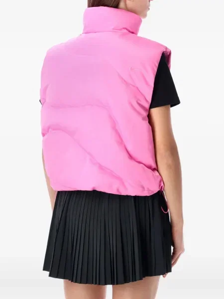 Sweter Nike zamszowy plisowany z nadrukiem brązowy