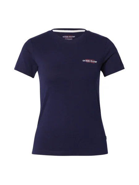Guess Jeans Tricou Bleumarin alb