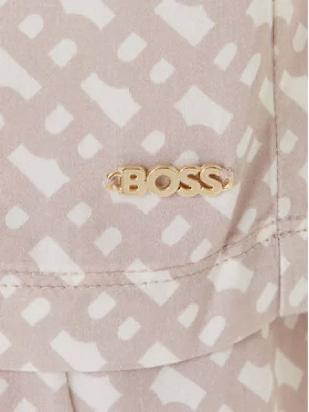 BOSS Pižamska srajca Sateen bež