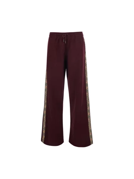 Spodnie Burberry czerwone