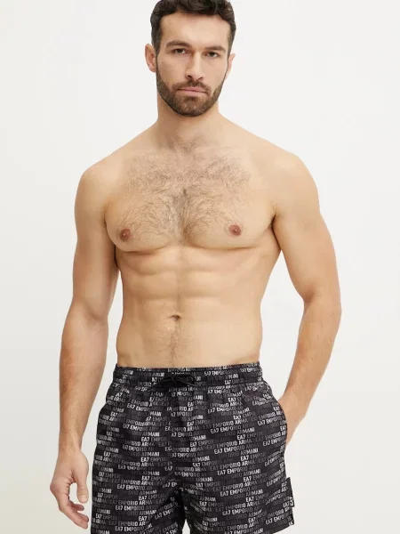 Emporio Armani pantaloni scurti de baie negru