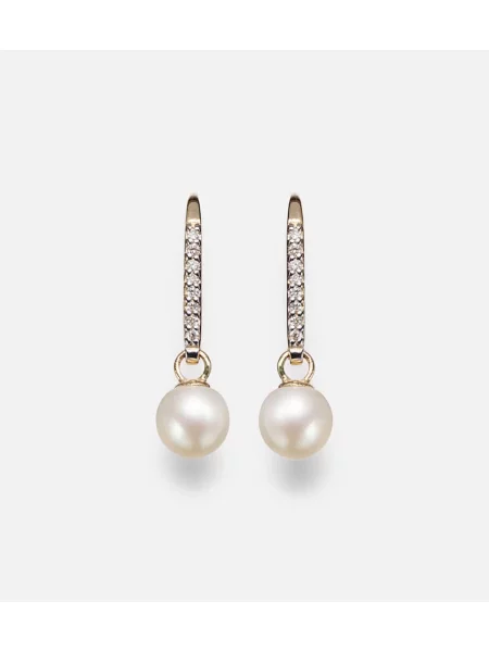 Náušnice Mateo s perlami zlatá