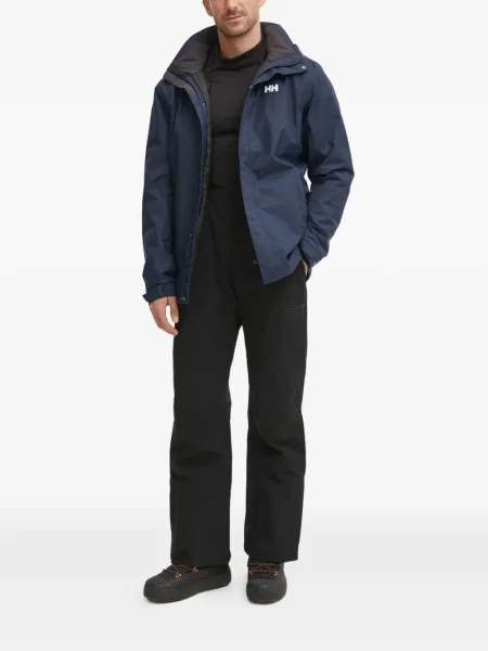 Geacă Helly Hansen cu glugă cu autograf albastru