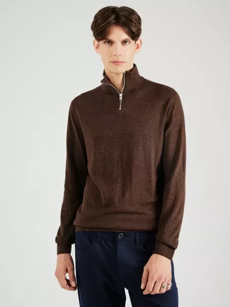 JACK & JONES Pulover JJEEmil închis maro