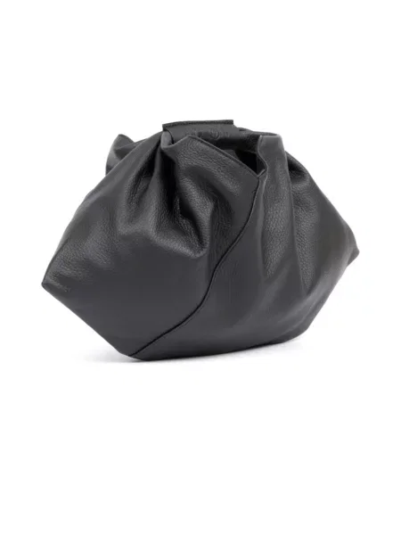 Maison Margiela torebka skórzana Japanese Draped Mini czarny