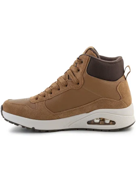 Sneakerși Skechers cu șireturi maro