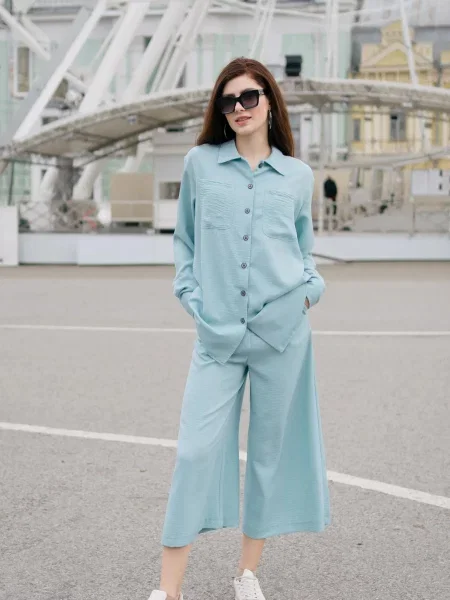 Штани повсякденні LadyLike м'ятний