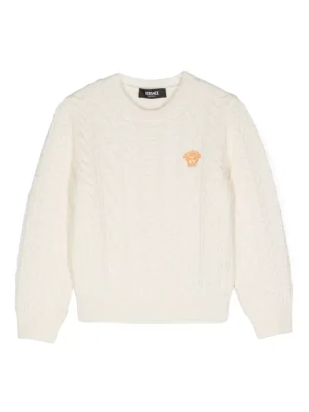 Sweter dziecięcy Versace biały