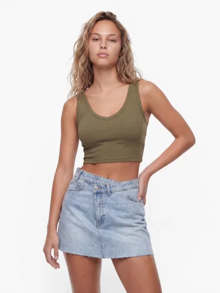 Studioselect Top Pina kaki alb