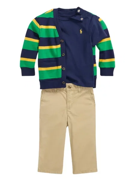 Dětské kardigan Polo Ralph Lauren zelený