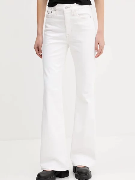 Tommy Jeans Blugi Sylvia Hgh Flr alb