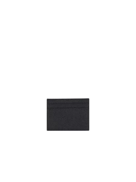 Portfel Dolce And Gabbana skórzany z logo czarny