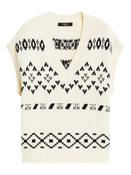Vestă Weekend Max Mara tricotate alb