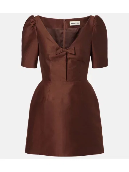 Rochie Shushu/tong cu funde maro