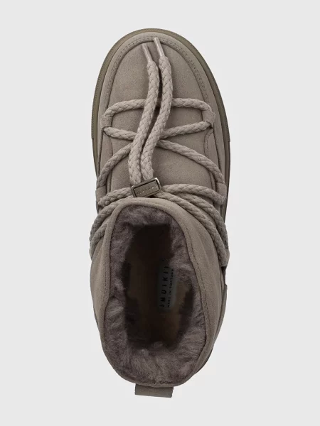 Замшевые классические сапоги Inuikii серые