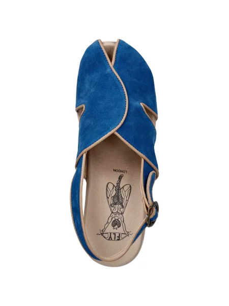 Sandalai Fly London su sagtimis slingback mėlyna