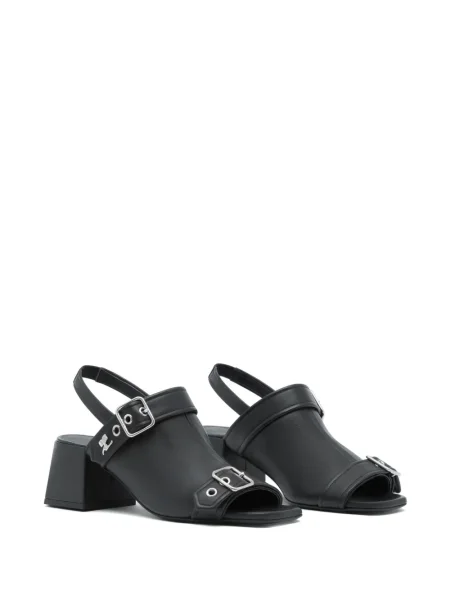 Sandale Courreges din piele negru
