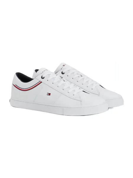 Tommy Hilfiger Buty skórzane ESSENTIAL SNEAKER LTH białe