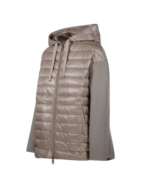 Płaszcz Herno z kapturem szary