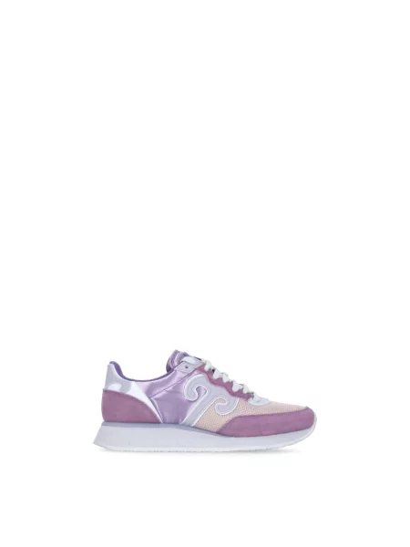 Sneakersy Wushu Ruyi skórzane fioletowe