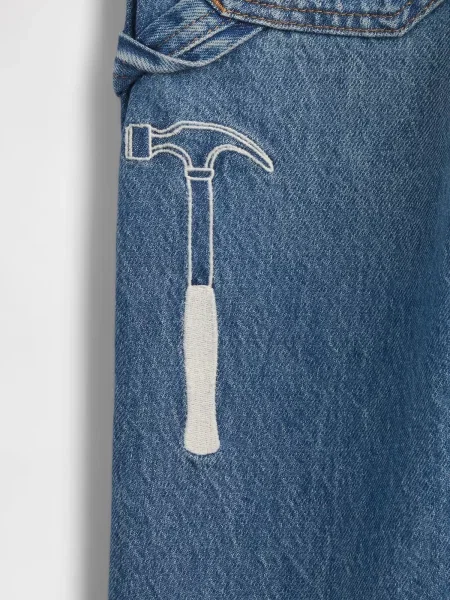 Blugi copii Gap alb