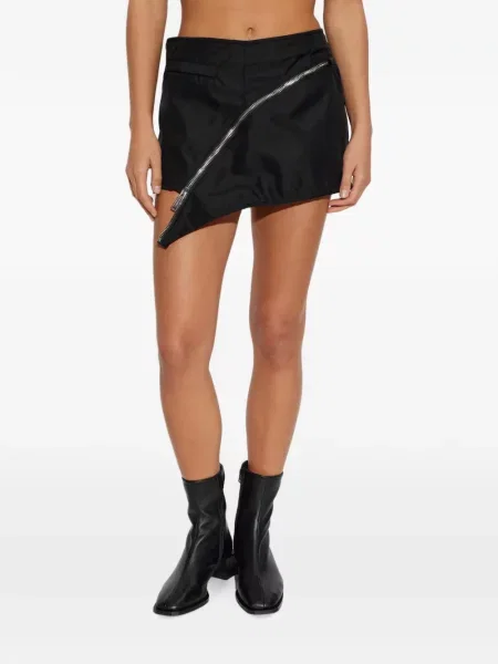 Fusta mini Dsquared2 asimetrică negru