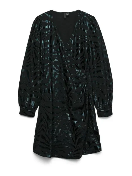 VERO MODA Rochie VMCARLA verde închis negru