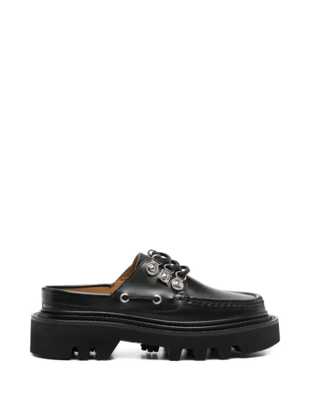 Papuci tip mules Toga Pulla din piele negru