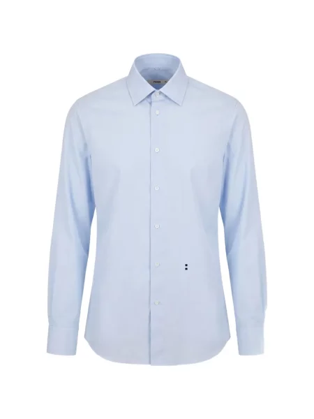 Cămașă Fendi din poplin albastru