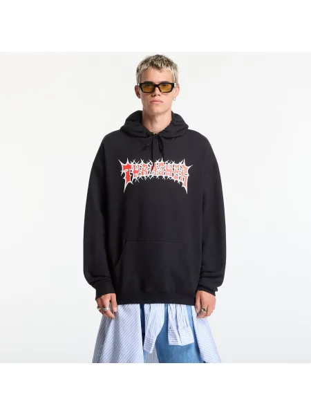 Hanorac cu glugă Thrasher negru