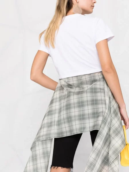 Koszulka Opening Ceremony z nadrukiem o krotszym kroju biała