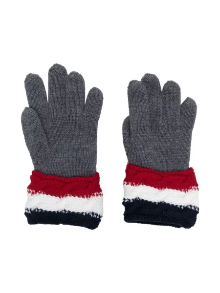 Rękawiczki dziecięce Moncler Enfant szare