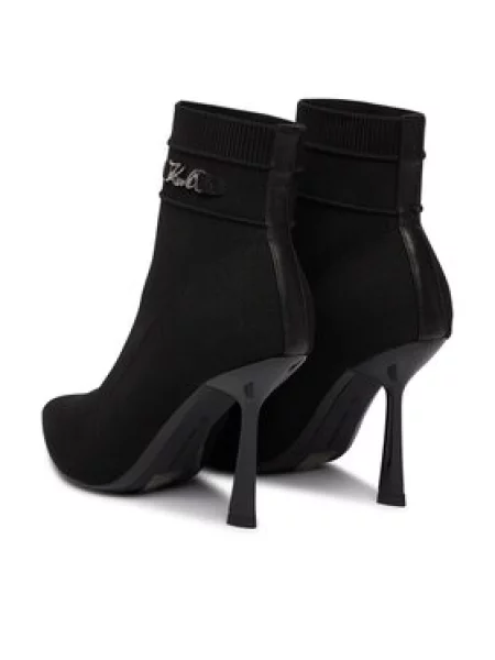 KARL LAGERFELD Škornji Pandara črna