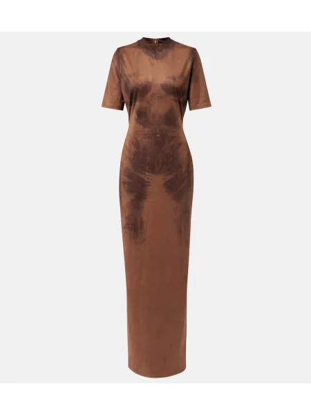 Rochie maxi Acne Studios de costum maro