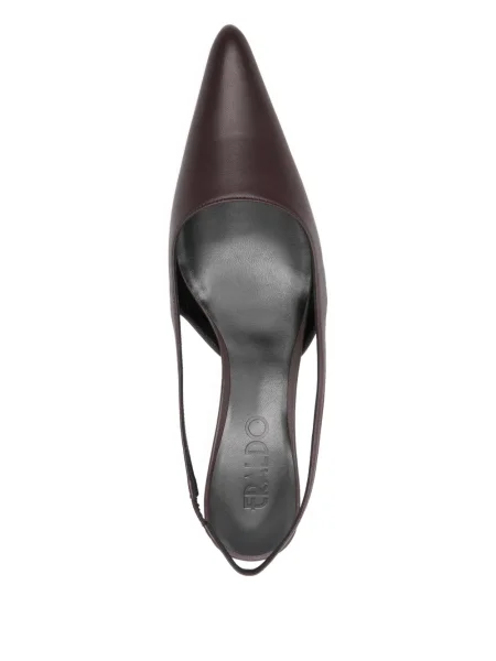 Pantofi cu toc Eraldo slingback maro