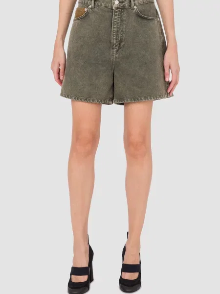 Джинсовые шорты Moschino серые