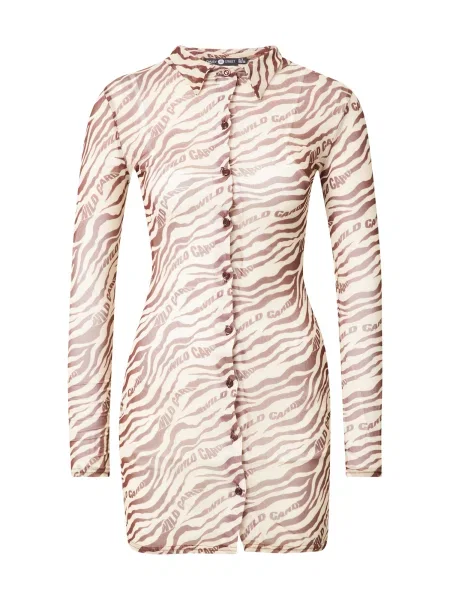 Daisy Street Dolga srajca / rjava bež