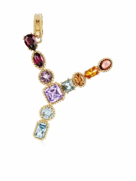 Pandantiv Dolce & Gabbana Rainbow cu strasuri galben