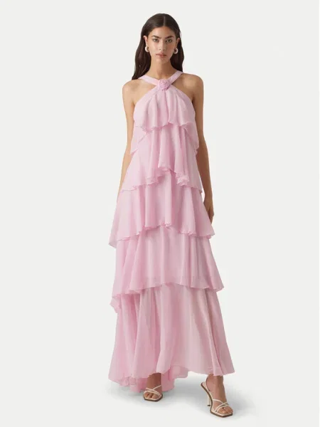 Vero Moda Rochie de seară Felicia Tight Fit roz