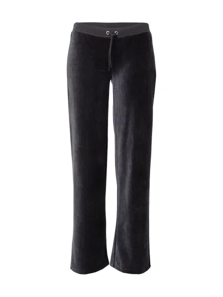 Velúrové tepláky Juicy Couture čierna