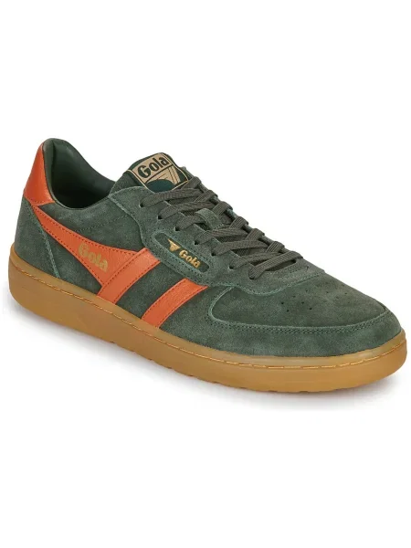 Pantofi Gola din piele de căprioară kaki