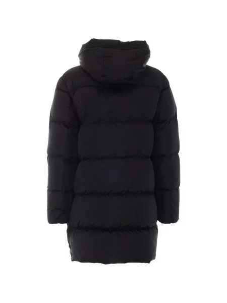 Palton Add cu glugă negru
